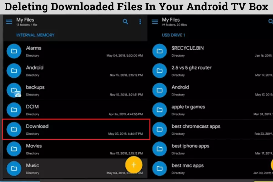 Deleting Downloaded Files In Your Android TV Box