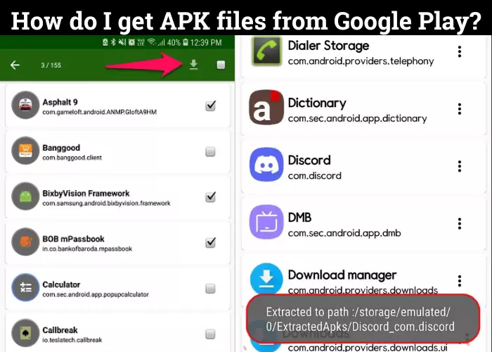 How do I get APK files from Google Play