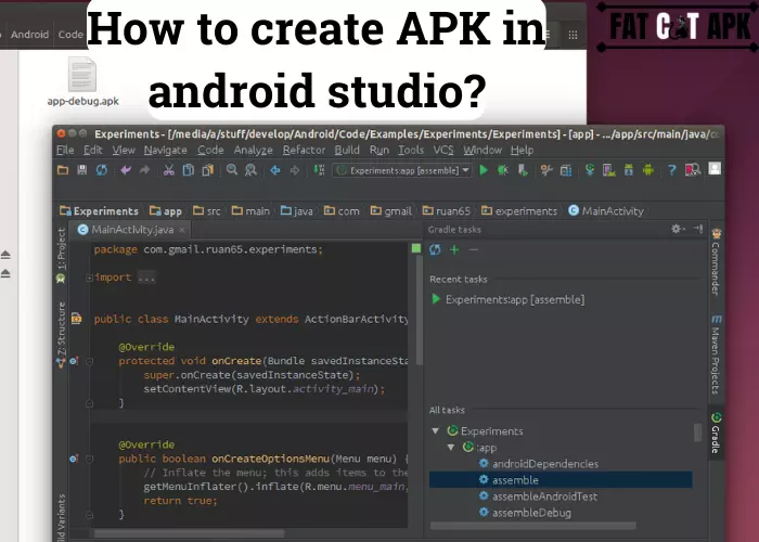 create APK in android studio