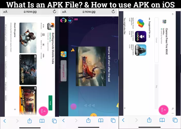 use APK on iOS