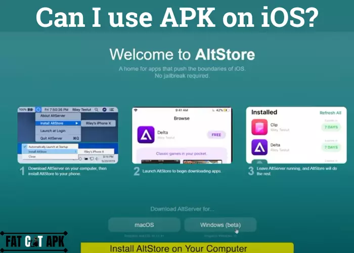 Can I use APK on iOS
