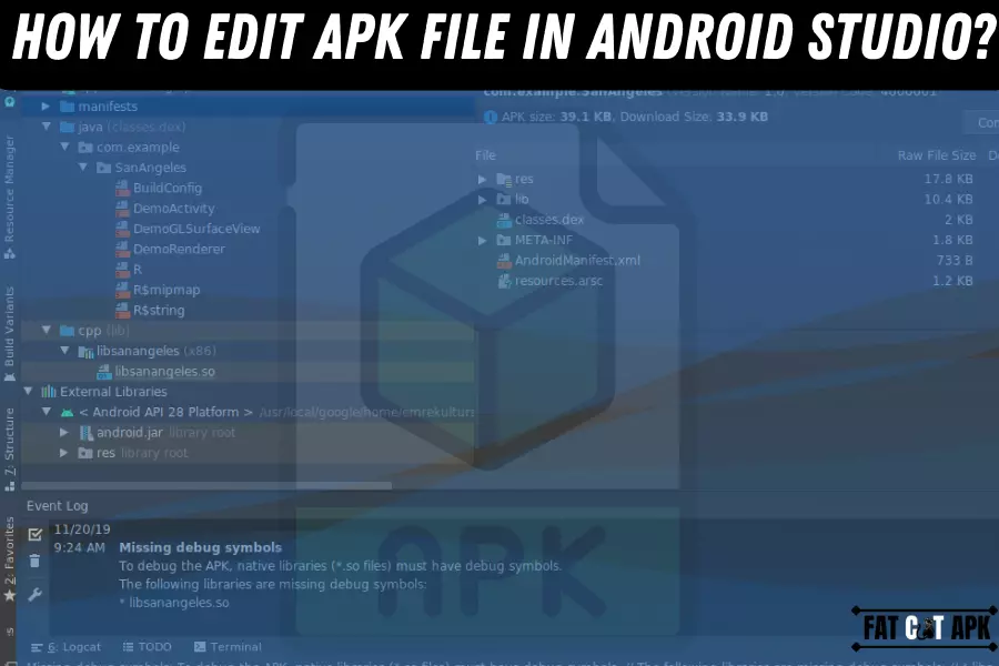 How to Edit APK File in Android Studio