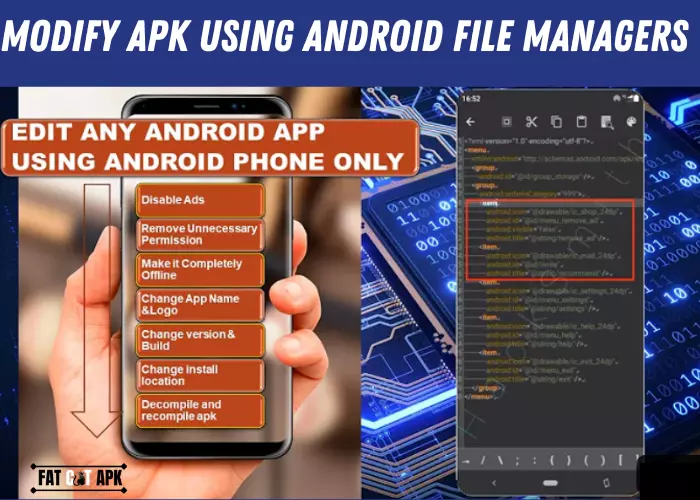 Modify APK Using Android File Managers
