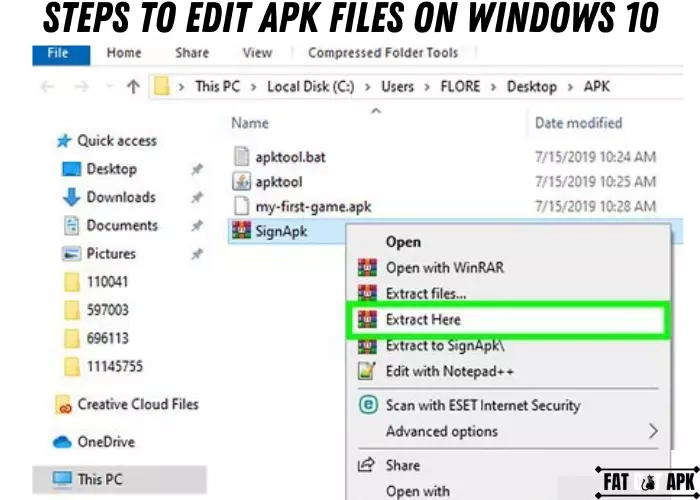 Steps to Edit APK Files on Windows 10