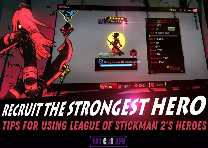 tips for using League of Stickman 2's heroes