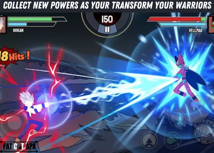 Collect new powers as your transform your warriors