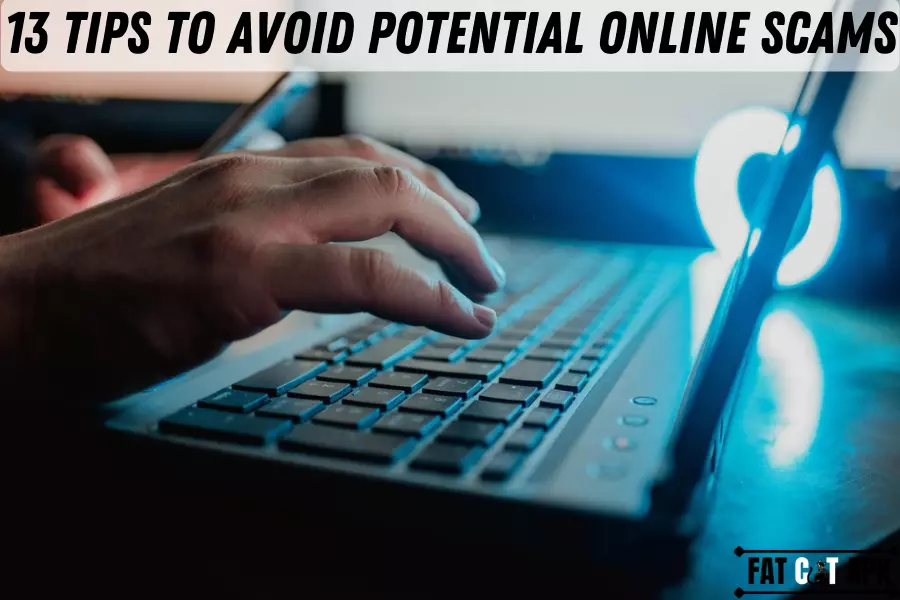 13 Tips To Avoid Potential Online Scams