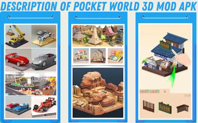 Description of Pocket World 3D MOD APK